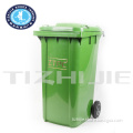eco-friendly large size plastic garbage bin with wheel